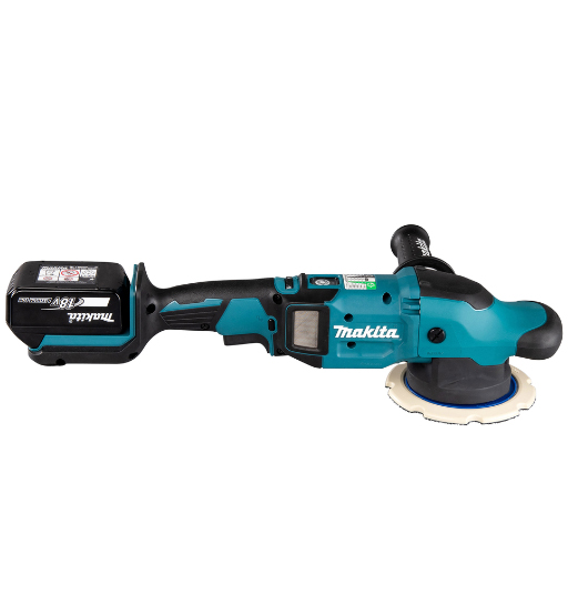 MAKITA CORDLESS RANDOM ORBIT POLISHER(BL) FOR 18V LI-ION LXT WITH BATTERY AND CHARGER KIT