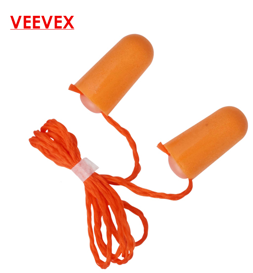 EAR PLUG WITH ORANGE NYLON CORD EC-9001C -VEEVEX 