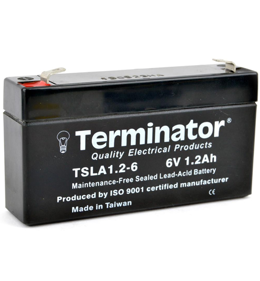 BATTERY 6V-1.2AH TERMINATOR       