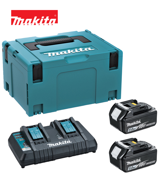 MAKITA POWER SOURCE KIT(3 PIN)BL1850B X 2 DC18RD-5.0Ah