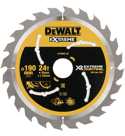 DEWALT CIRCULAR SAW BLADES XR FV 190 X 30MM 24T