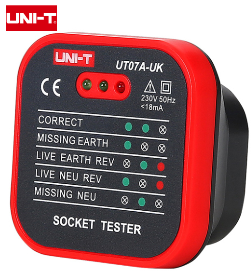 UNI T SOCKET TESTER W/ UK PLUG 