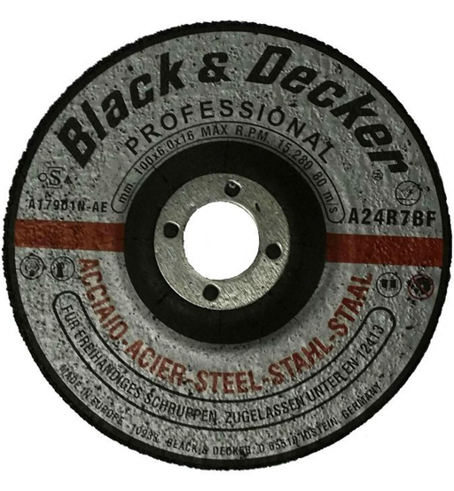 BLACK & DECKER 4-INCH METAL GRINDING DISC