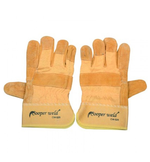 COOPERWELD GLOVES LEATHER YELLOW H/D