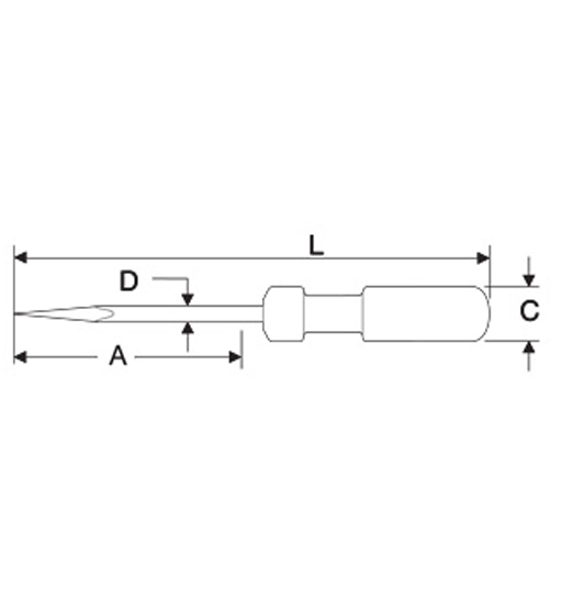 SCREW DRIVER 871 POKER 6 X 95 MM TAPARIA