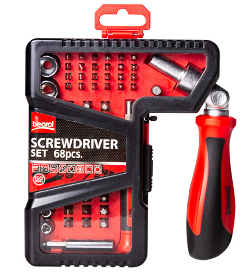 BEOROL RATCHET SCREW DRIVER SET 68PCS   