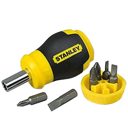 STANLEY MULTIBIT STUBBY SCREW DRIVER SET