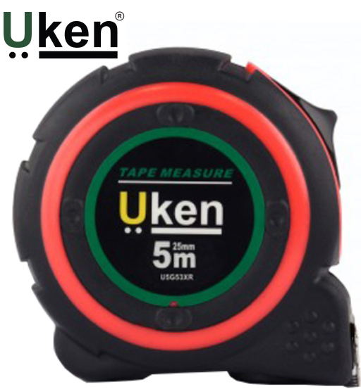 UKEN MEASURING TAPE 5 MTR (25MM) RUBBER 