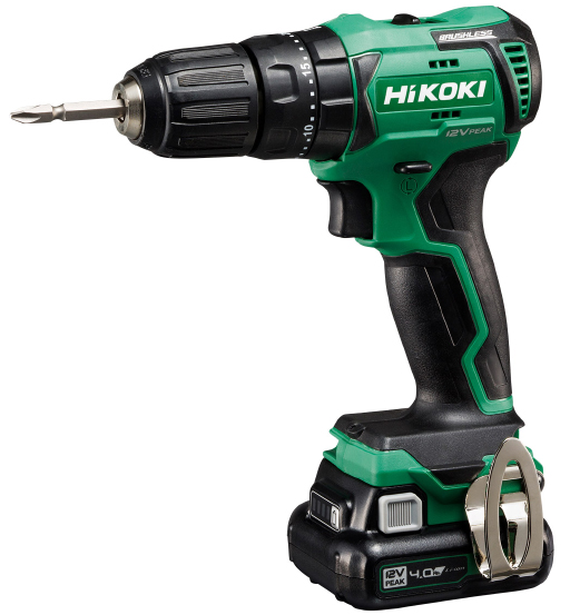 IMPACT DRIVER DRILL,12V,4 Ah BATTERY,Li-Ion BATTERY,BRUSHLESS HIKOKI