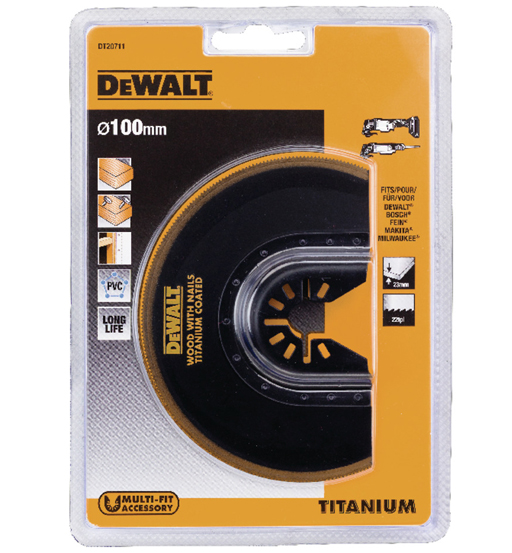 DEWALT OSCILLATING TITANIUM FLUSH CUT BLADE 102MM