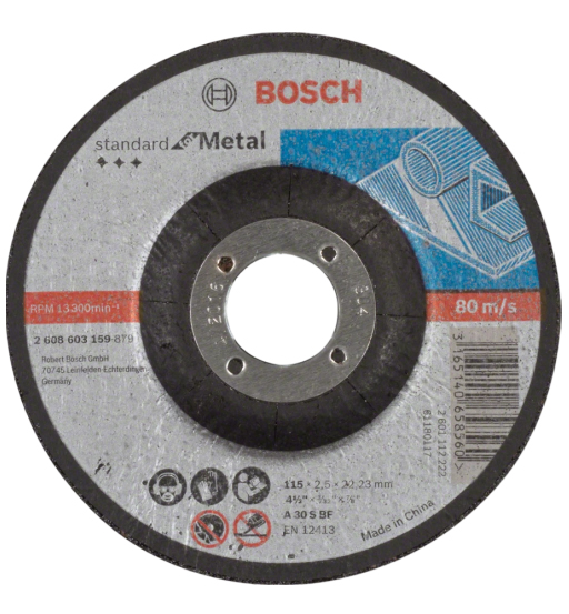 BOSCH CUTTING DISC FOR SMALL ANGLE GRINDERS-4.5